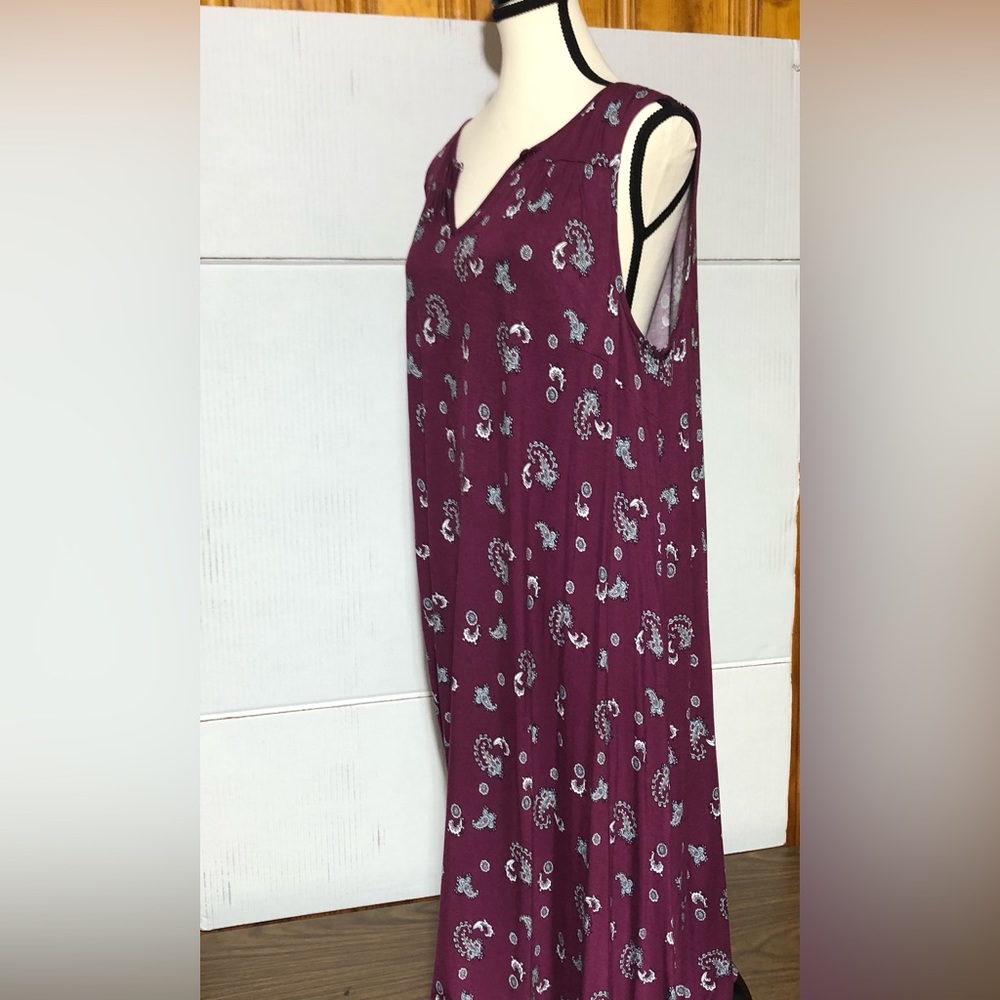 NWT Lane Bryant 14/16 NWT sleeveless purple summer dress.38” L 19” p2p
